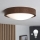 Brilagi - LED-Deckenleuchte CARVALHO SLIM 1xE27/15W/230V Eiche/Nussbaum Ø 27 cm