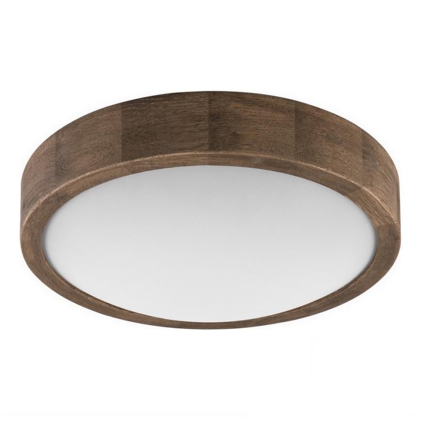 Brilagi - LED-Deckenleuchte CARVALHO SLIM 1xE27/15W/230V Eiche/Nussbaum Ø 27 cm