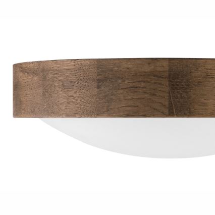 Brilagi - LED-Deckenleuchte CARVALHO SLIM 1xE27/15W/230V Eiche/Nussbaum Ø 27 cm