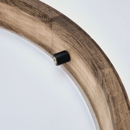 Brilagi - LED-Deckenleuchte CARVALHO SLIM 2xE27/15W/230V Eiche Nussbaum Ø 37 cm