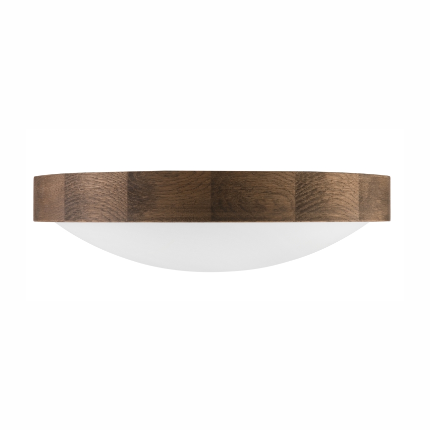 Brilagi - LED-Deckenleuchte CARVALHO SLIM 2xE27/15W/230V Eiche Nussbaum Ø 37 cm