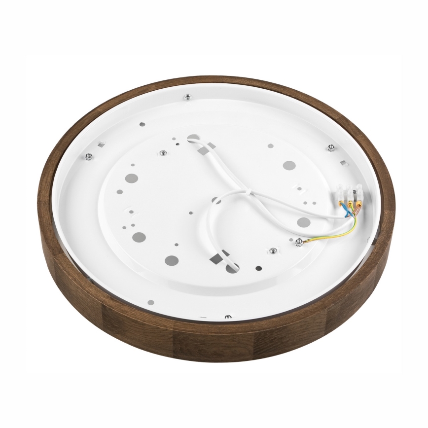 Brilagi - LED-Deckenleuchte CARVALHO SLIM 2xE27/15W/230V Eiche Nussbaum Ø 37 cm