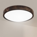 Brilagi - LED-Deckenleuchte CARVALHO SLIM SMOKEY, 36 W, 230 V, Eiche, Ø 37,5 cm