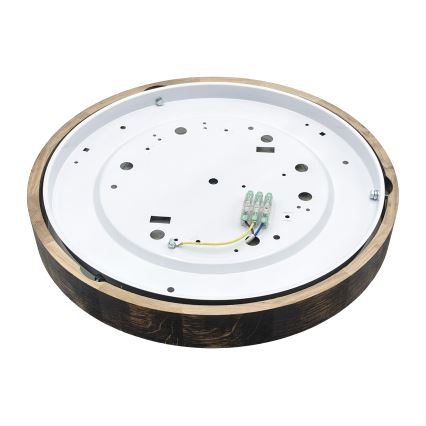 Brilagi - LED-Deckenleuchte CARVALHO SLIM SMOKEY, 36 W, 230 V, Eiche, Ø 37,5 cm