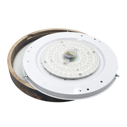 Brilagi - LED-Deckenleuchte CARVALHO SLIM SMOKEY, 36 W, 230 V, Eiche, Ø 37,5 cm