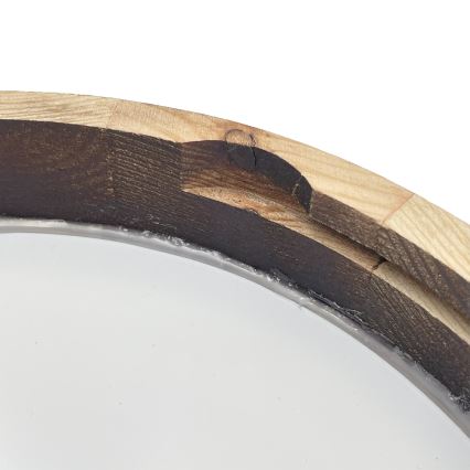 Brilagi - LED-Deckenleuchte CARVALHO SLIM SMOKEY LED/20W/230V Eiche Ø 27,5 cm