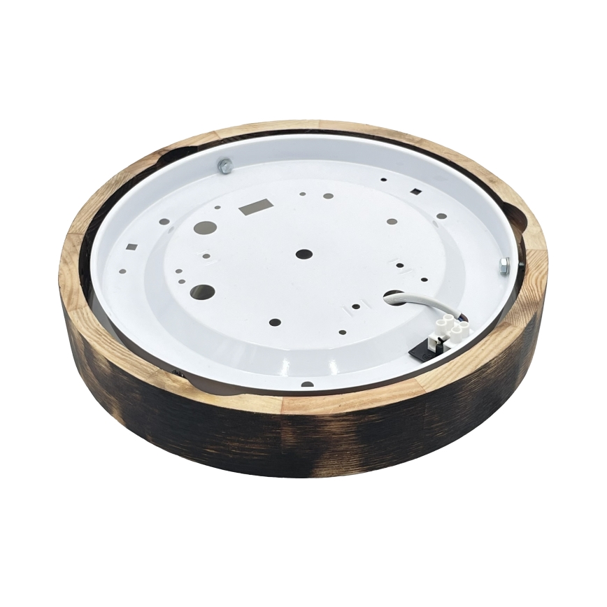 Brilagi - LED-Deckenleuchte CARVALHO SLIM SMOKEY LED/20W/230V Eiche Ø 27,5 cm