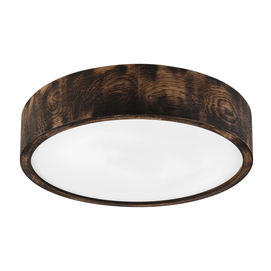 Brilagi - LED-Deckenleuchte CARVALHO SMOKEY LED/36 W/230 V Eiche Ø 37,5 cm