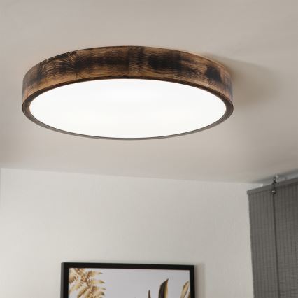 Brilagi - LED-Deckenleuchte CARVALHO SMOKEY LED/36W/230V Eiche Ø 47,5 cm