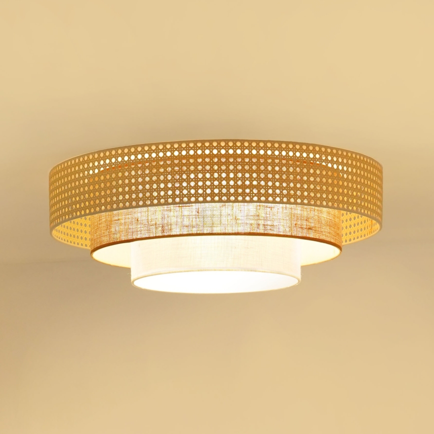 Brilagi - LED-Deckenleuchte CEDAR LUNETA LED/26W/230V beige/braun/cremefarben