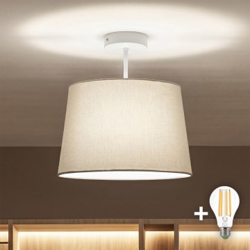 Brilagi - LED-Deckenleuchte CERIA 1xE27/60W/230V Ø 30 cm weiß/grau