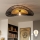 Brilagi - LED-Deckenleuchte CERIA BOHO 1xE27/40W/230V Ø 80 cm schwarz/braun/Eiche