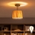 Brilagi - LED-Deckenleuchte CERIA BOHO 1xE27/60W/230V Ø 20 cm schwarz/Raffia