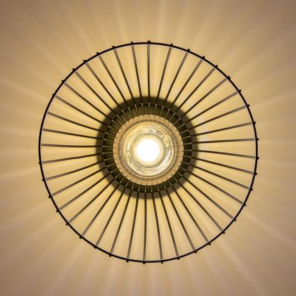 Brilagi - LED-Deckenleuchte CERIA WIRE 1xE27/40W/230V Ø 30 cm schwarz