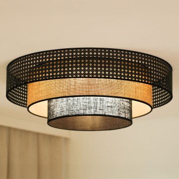 Brilagi - LED-Deckenleuchte DAKOTA LUNETA LED/12W/230V d 60 cm 3000K/4000K/6400K schwarz/beige