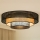 Brilagi - LED-Deckenleuchte DAKOTA LUNETA LED/12W/230V d 60 cm 3000K/4000K/6400K schwarz/beige