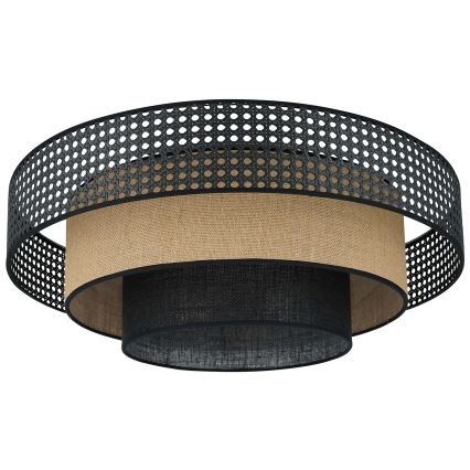 Brilagi - LED-Deckenleuchte DAKOTA LUNETA LED/12W/230V d 60 cm 3000K/4000K/6400K schwarz/beige