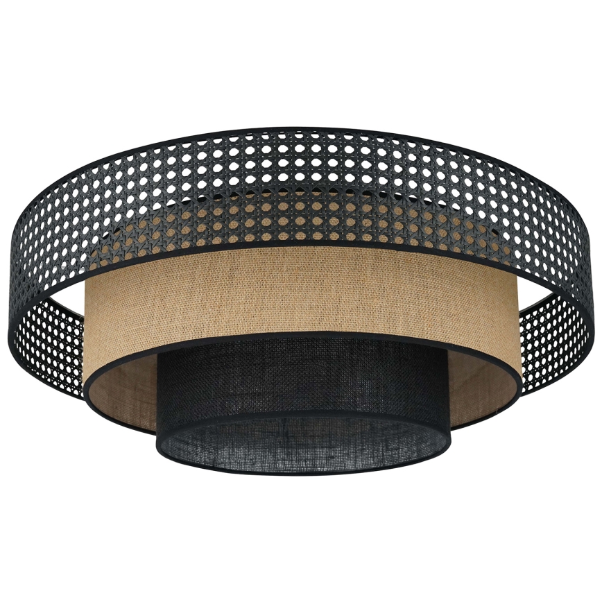 Brilagi - LED-Deckenleuchte DAKOTA LUNETA LED/12W/230V d 60 cm 3000K/4000K/6400K schwarz/beige