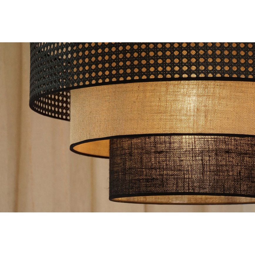 Brilagi - LED-Deckenleuchte DAKOTA LUNETA LED/12W/230V d 60 cm 3000K/4000K/6400K schwarz/beige