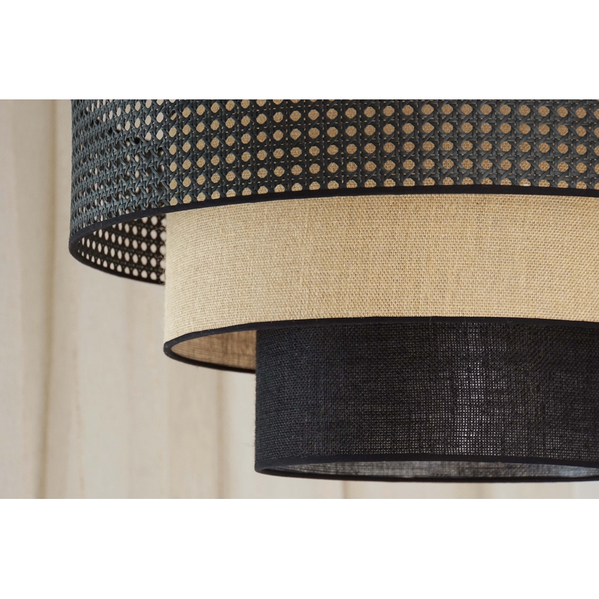 Brilagi - LED-Deckenleuchte DAKOTA LUNETA LED/12W/230V d 60 cm 3000K/4000K/6400K schwarz/beige