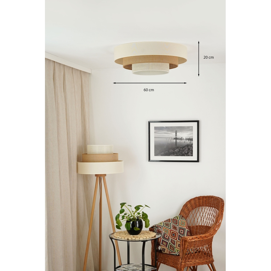 Brilagi - LED-Deckenleuchte DENVER LUNETA LED/12W/230V d 60 cm 3000K/4000K/6400K beige/cremefarben