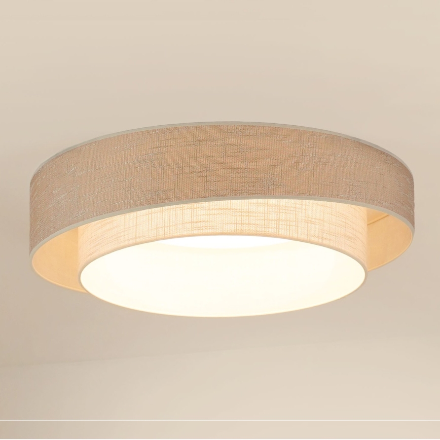 Brilagi - LED-Deckenleuchte DOVER SHINE LED/26W/230V d 60 cm grau/cremefarben
