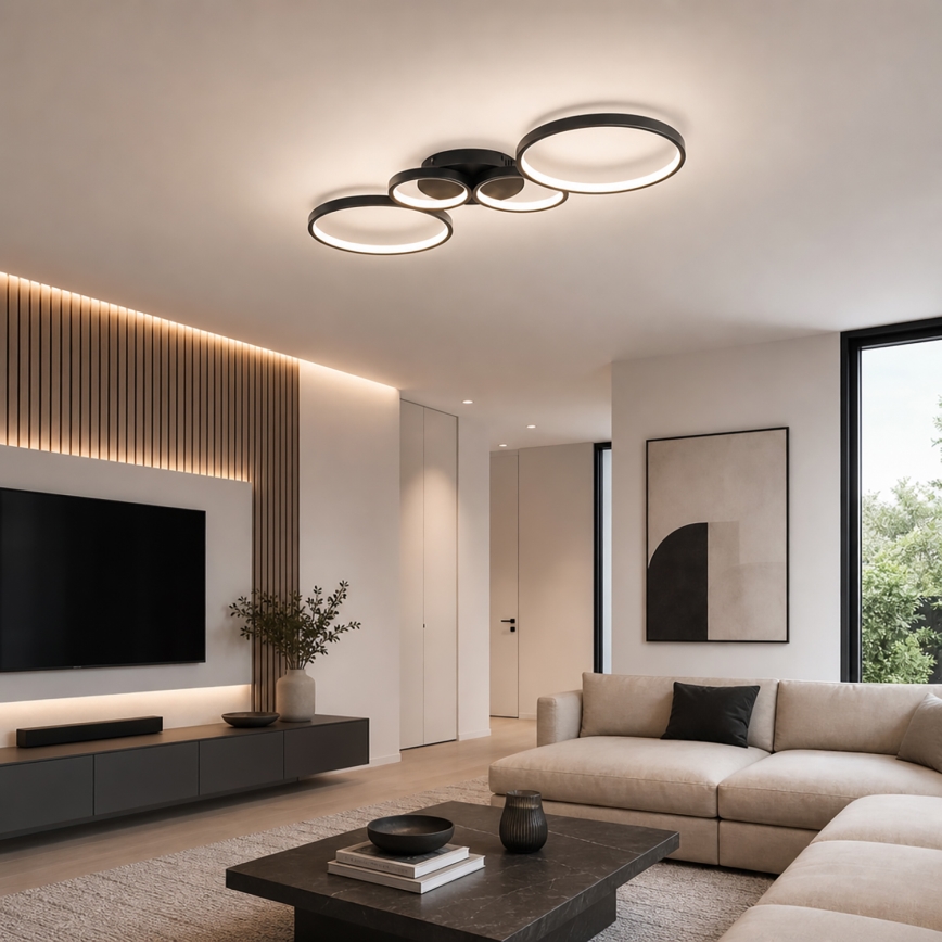 BRILAGI - LED-Deckenleuchte ECHO LED/40W/230V 4000K 32x90 cm schwarz