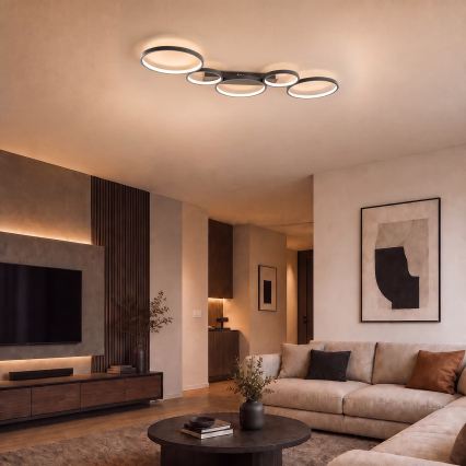 BRILAGI - LED-Deckenleuchte ECHO LED/60W/230V 4000K 45x110 cm schwarz