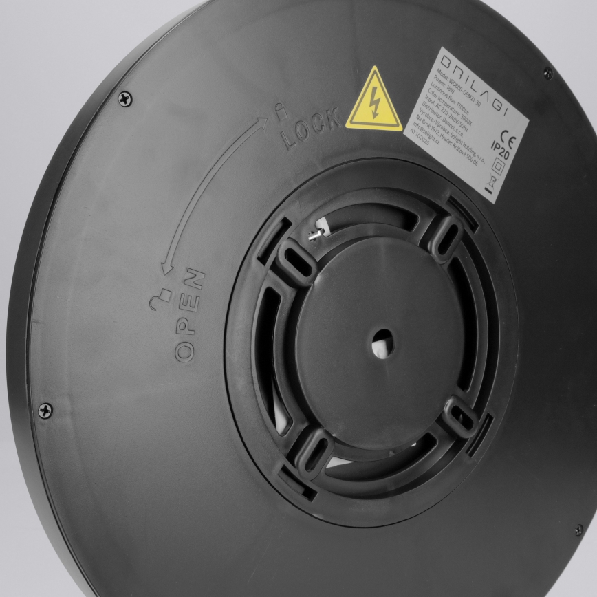 Brilagi - LED-Deckenleuchte ESTELA LED/18W/230V Ø 30 cm schwarz
