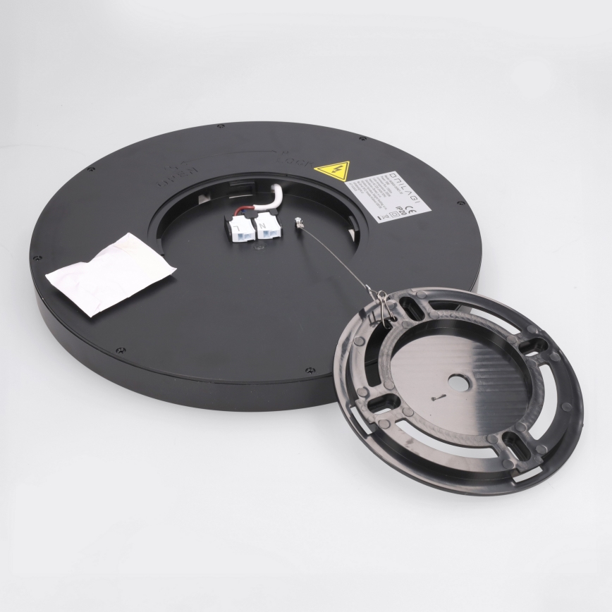 Brilagi - LED-Deckenleuchte ESTELA LED/18W/230V Ø 30 cm schwarz