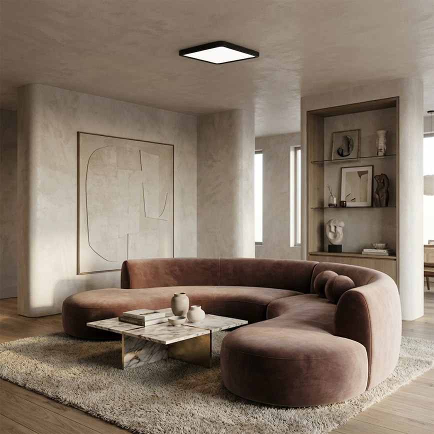 Brilagi - LED Deckenleuchte ESTELA SQUARE LED/24W/230V 31x31 cm schwarz