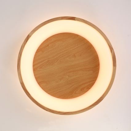 Brilagi - LED-Deckenleuchte FALCON WOOD LED/40W/230V 3000/4000/6000K Ø 60 cm Holz