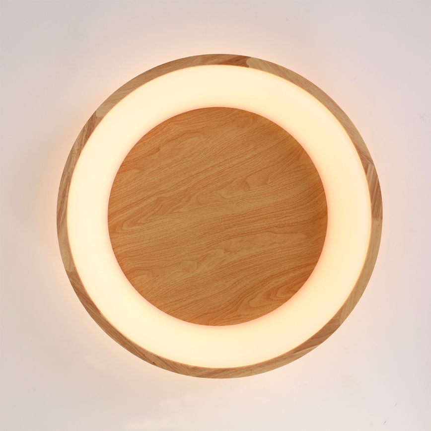 Brilagi - LED-Deckenleuchte FALCON WOOD LED/40W/230V 3000/4000/6000K Ø 60 cm Holz