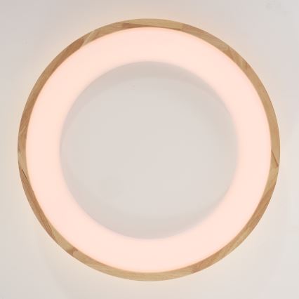 Brilagi - LED-Deckenleuchte FALCON WOOD LED/40W/230V 3000/4000/6000K Ø 60 cm Holz