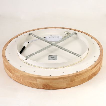 Brilagi - LED-Deckenleuchte FALCON WOOD LED/40W/230V 3000/4000/6000K Ø 60 cm Holz