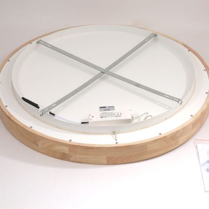 Brilagi - LED-Deckenleuchte FALCON WOOD LED/60W/230V 3000/4000/6000K Ø 80 cm Holz
