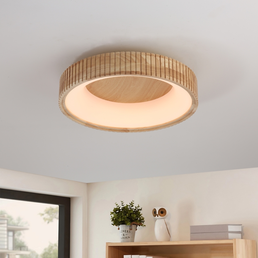 Brilagi - LED-Deckenleuchte FALCON WOOD MODERN, LED/30W/230V, 3000/4000/6000K, Ø 45 cm, Holz