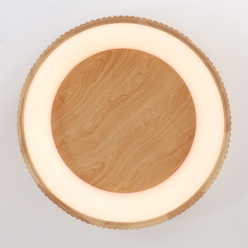Brilagi - LED Deckenleuchte FALCON WOOD MODERN LED/40W/230V 3000/4000/6000K Ø 60 cm Holz