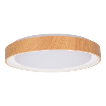 Brilagi - LED-Deckenleuchte FLOCO LED/24W/230V Ø 30 cm Holzdekor/Weiß