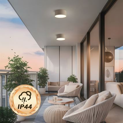 Brilagi - LED-Badezimmer-Deckenleuchte FORIS LED/20W/230V Ø 15 cm beige IP44