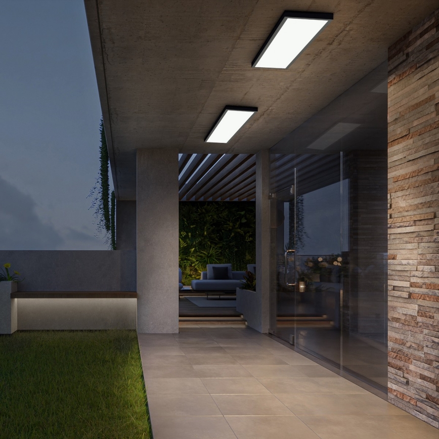 Brilagi - LED-Deckenleuchte für Badezimmer FRAME LED/50W/230V 120x30 cm IP44 schwarz