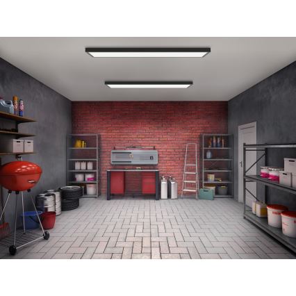 Brilagi - LED-Deckenleuchte für Badezimmer FRAME LED/50W/230V 120x30 cm IP44 schwarz