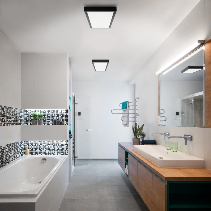 Brilagi - LED-Deckenleuchte für Badezimmer FRAME LED/50W/230V 120x30 cm IP44 schwarz