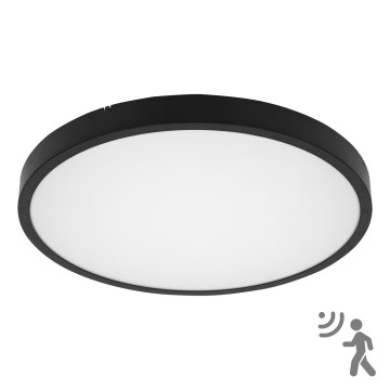 BRILAGI - LED-Deckenleuchte für Badezimmer mit Sensor ZENNA LED/36W/230V Ø 41,3 cm IP44 schwarz + Fernbedienung