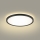 Brilagi - LED-Deckenleuchte für Badezimmer ULTRA SLIM LED/12W/230V d 22,5 cm schwarz IP54