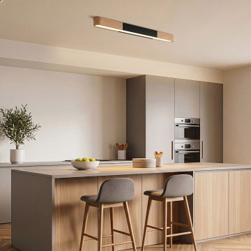 BRILAGI - LED Deckenleuchte GARDALINE LED/100W/230V 80 cm Eiche/schwarz