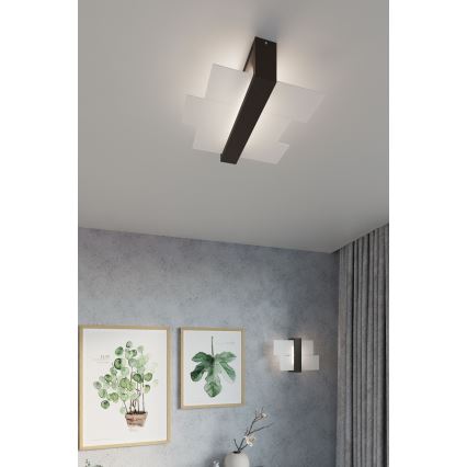 Brilagi -  LED-Deckenleuchte HERA 2xE27/7,5W/230V Wenge