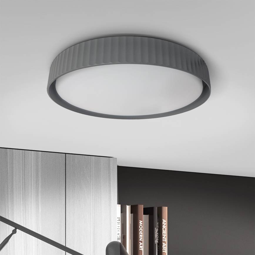 Brilagi - LED-Deckenleuchte LUCIA LED/24W/230V Ø 31 cm grau
