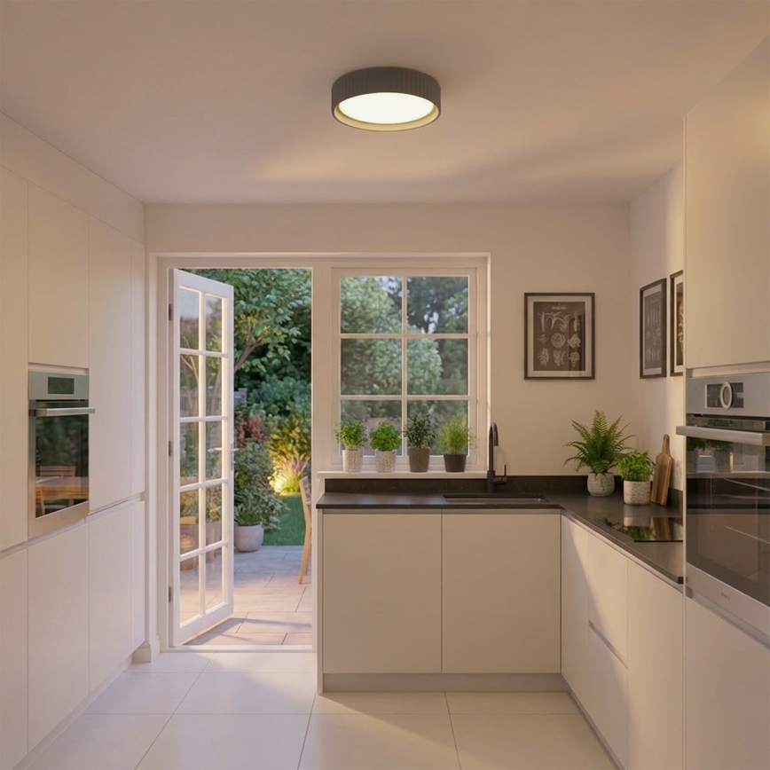Brilagi - LED-Deckenleuchte LUCIA LED/24W/230V Ø 31 cm grau