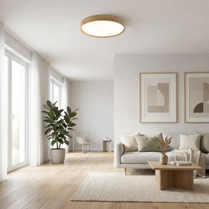 Brilagi - LED-Deckenleuchte MANAROLA PLAIN LED/36W/230V 3000K Ø 48 cm Eiche